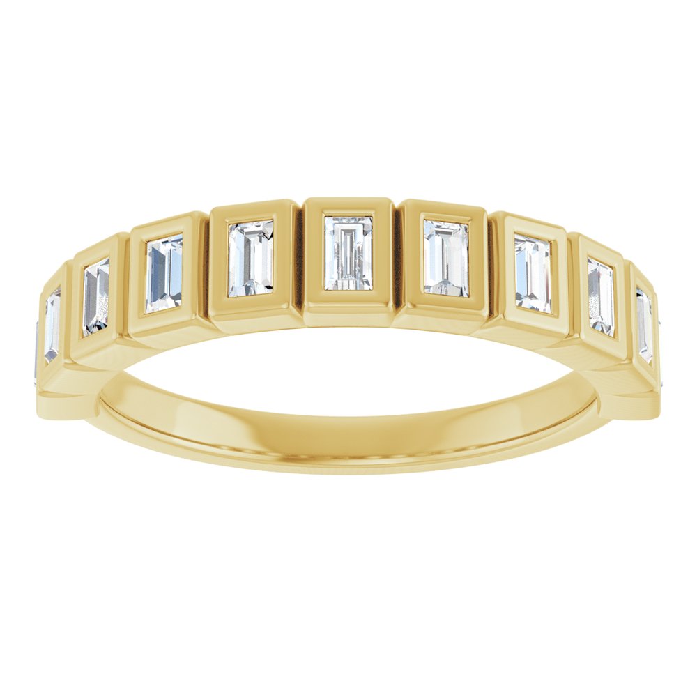 14K Yellow Gold 1/2 CTW Lab-Grown Diamond Anniversary Band
