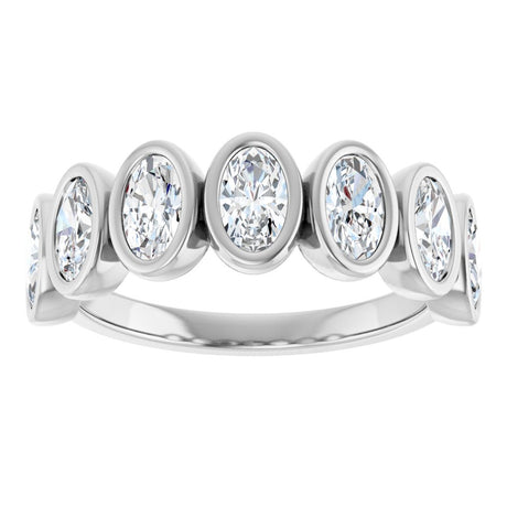 14K White Gold 1 1/4 CTW Lab-Grown Diamond Anniversary Band