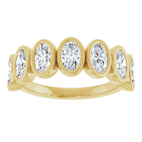 14K Yellow Gold 1 1/4 CTW Lab-Grown Diamond Anniversary Band
