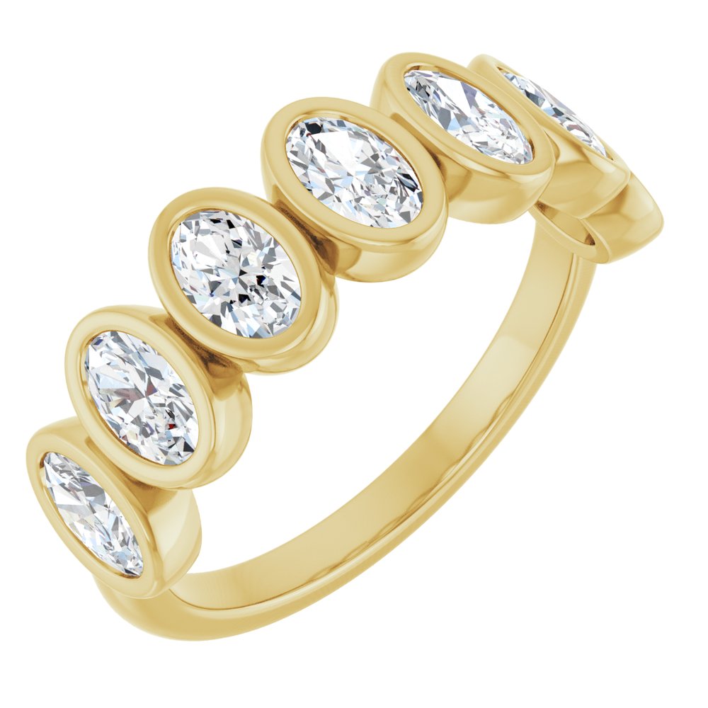 14K Yellow Gold 1 1/4 CTW Lab-Grown Diamond Anniversary Band