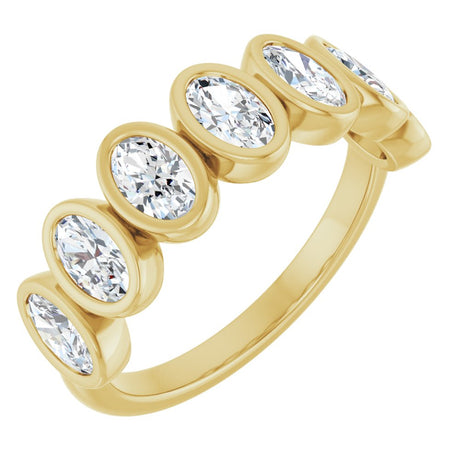 14K Yellow Gold 1 1/4 CTW Lab-Grown Diamond Anniversary Band