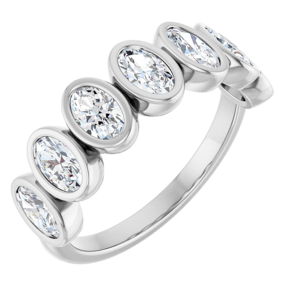 14K White Gold 1 1/4 CTW Lab-Grown Diamond Anniversary Band