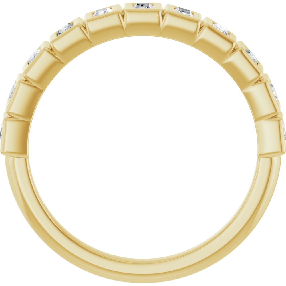 14K Yellow Gold 1/2 CTW Lab-Grown Diamond Anniversary Band