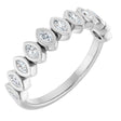 14K White Gold 3/8 CTW Natural Diamond Anniversary Band