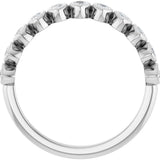 14K White Gold 3/8 CTW Natural Diamond Anniversary Band