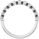 14K White Gold 3/8 CTW Natural Diamond Anniversary Band