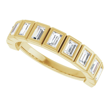 14K Yellow Gold 7/8 CTW Natural Diamond Anniversary Band