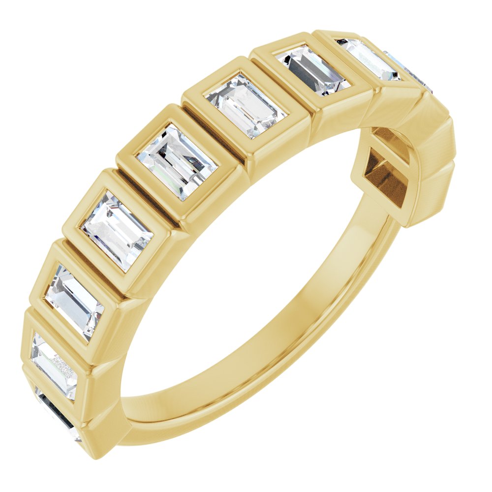 14K Yellow Gold 7/8 CTW Natural Diamond Anniversary Band