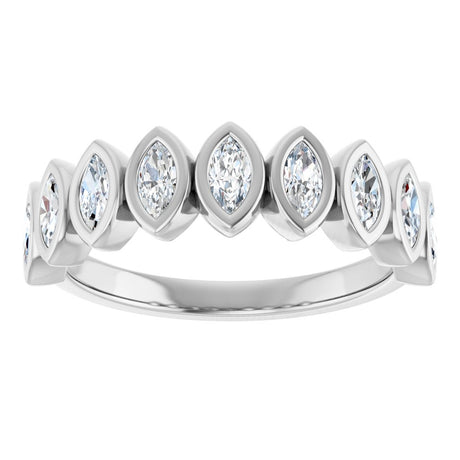 14K White Gold 5/8 CTW Lab-Grown Diamond Anniversary Band