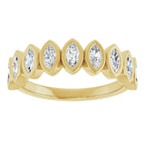 14K Yellow Gold 5/8 CTW Lab-Grown Diamond Anniversary Band