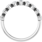 14K White Gold 5/8 CTW Lab-Grown Diamond Anniversary Band