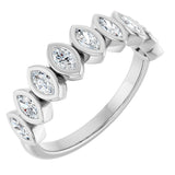 14K White Gold 5/8 CTW Lab-Grown Diamond Anniversary Band