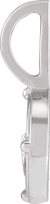 Sterling Silver .015 CT Natural Diamond Earth Element Charm/Pendant
