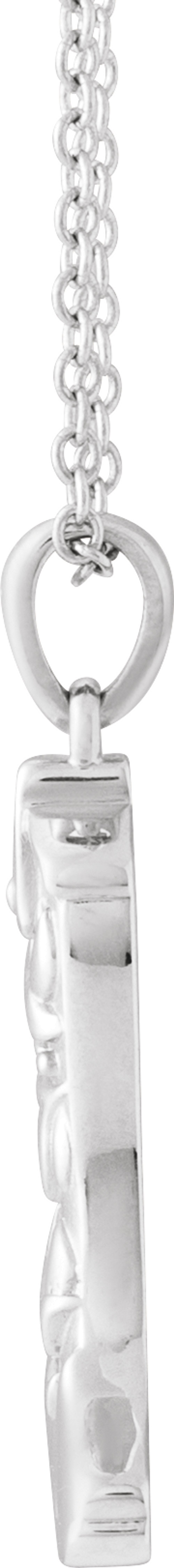 Sterling Silver Cowboy Boot 16-18" Necklace