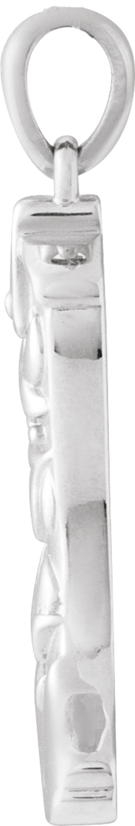 Sterling Silver Cowboy Boot Pendant