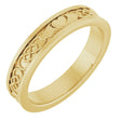 14K Yellow Gold 2.6 mm Claddagh Flat Band
