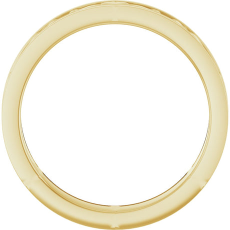 14K Yellow Gold 2.6 mm Claddagh Flat Band