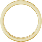 14K Yellow Gold 2.6 mm Claddagh Flat Band