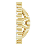 14K Yellow Gold 1/6 CTW Natural Diamond Earring Jackets