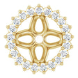 14K Yellow Gold 1/6 CTW Natural Diamond Earring Jackets