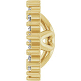 14K Yellow Gold 1/8 CTW Natural Diamond Earring Jackets