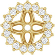14K Yellow Gold 1/8 CTW Natural Diamond Earring Jackets