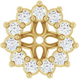 14K Yellow Gold .08 CTW Natural Diamond Earring Jackets