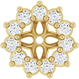 14K Yellow Gold .08 CTW Natural Diamond Earring Jackets