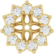 14K Yellow .08 CTW Natural Diamond Earring Jackets