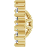 14K Yellow Gold .08 CTW Natural Diamond Earring Jackets