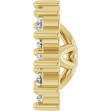 14K Yellow .08 CTW Natural Diamond Earring Jackets