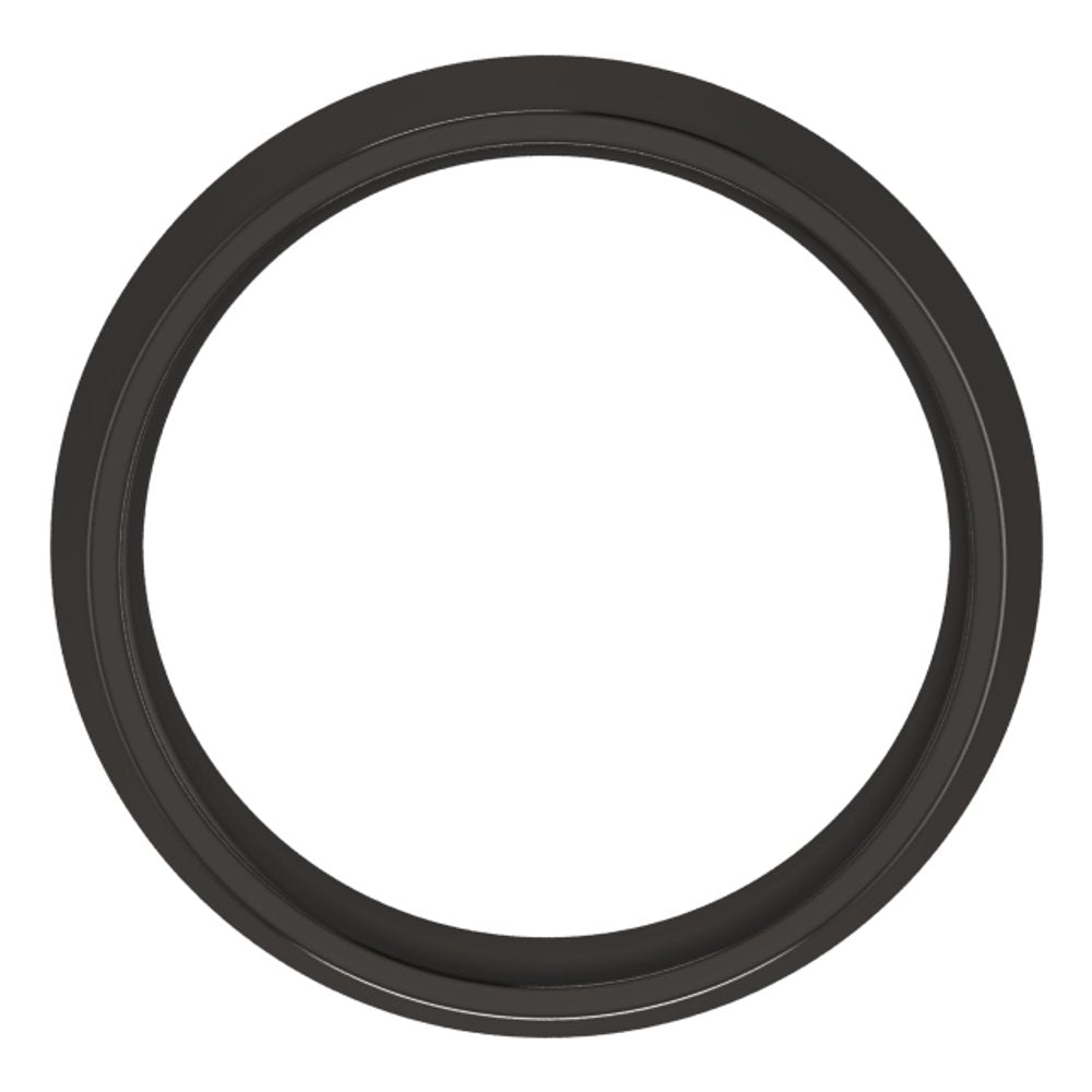 Zirconium 6 mm Comfort-Fit Knife Band Size 8.5