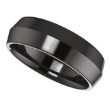Zirconium 6 mm Comfort-Fit Knife Band Size 8.5
