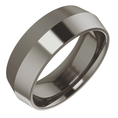 Titanium 7 mm Comfort-Fit Knife Band Size 8.5