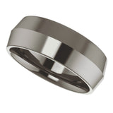 Titanium 7 mm Comfort-Fit Knife Band Size 8.5