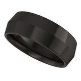 Zirconium 7 mm Comfort-Fit Knife Band Size 10