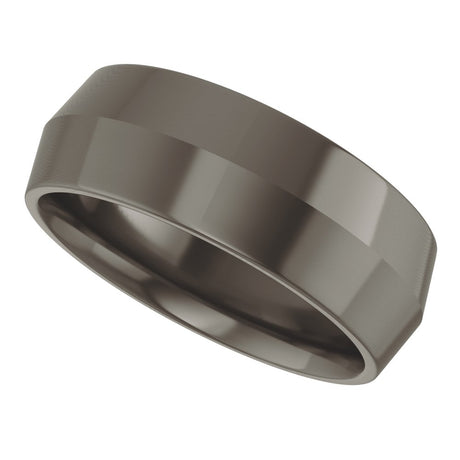 Titanium 7 mm Comfort-Fit Knife Band Size 8.5