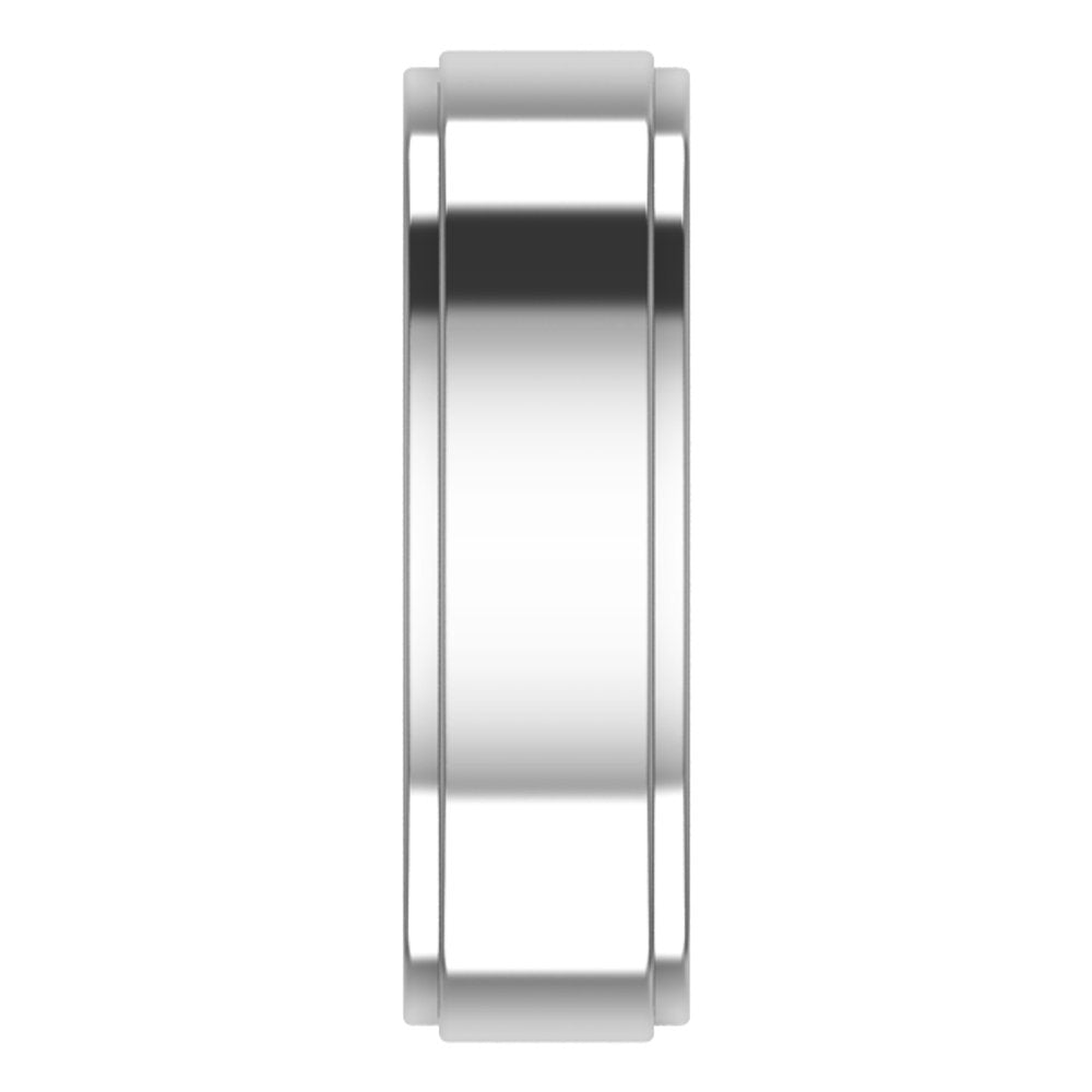 Cobalt 6 mm Stepped-Edge Comfort-Fit Flat Band