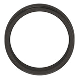 Zirconium 7 mm Stepped-Edge Comfort-Fit Flat Band Size 8