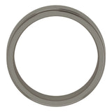 Titanium 7 mm Stepped-Edge Comfort-Fit Flat Band