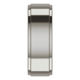 Titanium 7 mm Stepped-Edge Comfort-Fit Flat Band Size 8