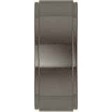 Titanium 8 mm Stepped-Edge Comfort-Fit Flat Band Size 8