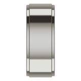 Titanium 8 mm Stepped-Edge Comfort-Fit Flat Band Size 8