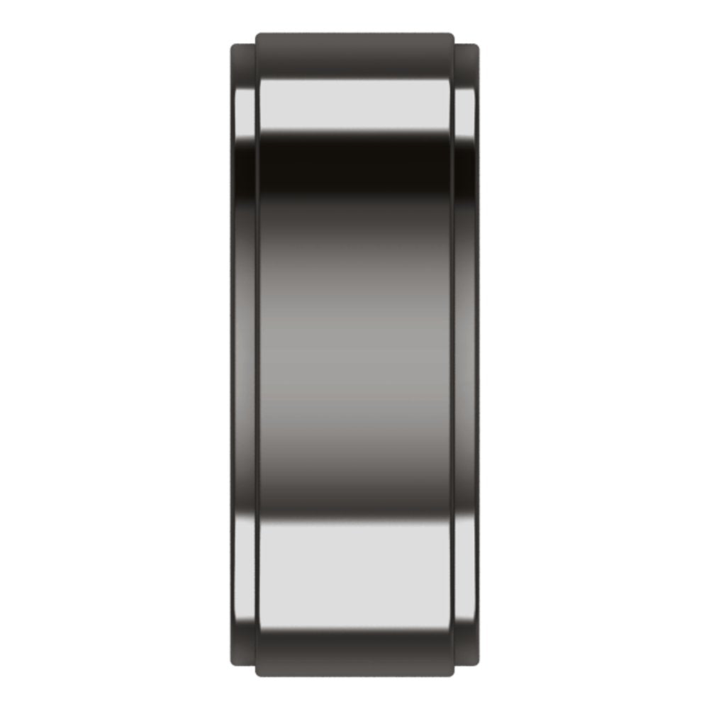 Zirconium 8 mm Stepped-Edge Comfort-Fit Flat Band Size 10