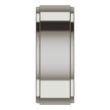 Titanium 8 mm Stepped-Edge Comfort-Fit Flat Band