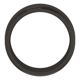 Zirconium 8 mm Stepped-Edge Comfort-Fit Flat Band Size 10