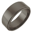 Titanium 7 mm Stepped-Edge Flat Band Size 9.5