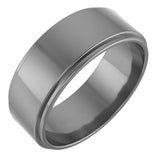 Cobalt 7 mm Stepped-Edge Flat Band Size 10