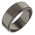 Titanium 7 mm Stepped-Edge Flat Band Size 9.5