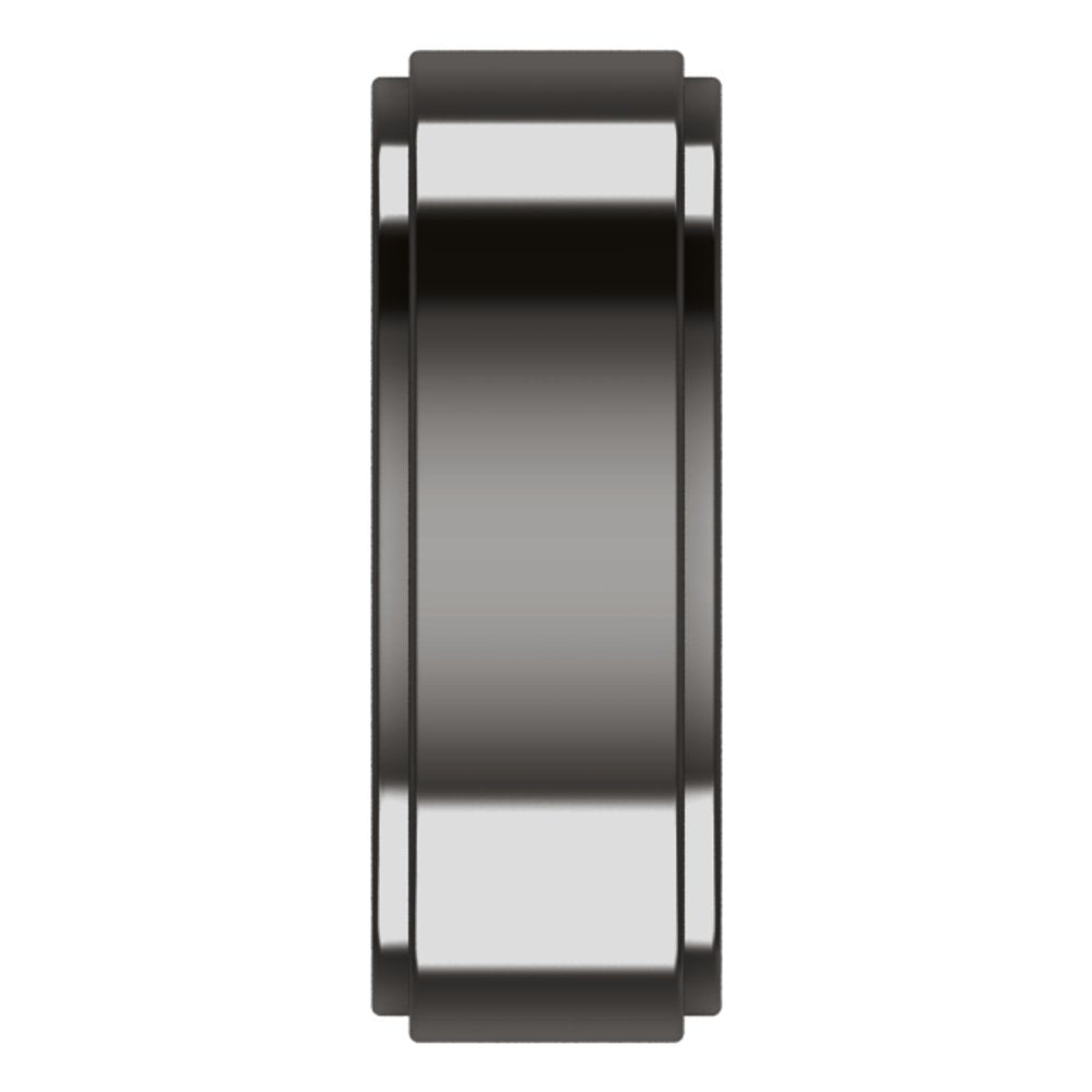 Zirconium 7 mm Stepped-Edge Flat Band Size 10